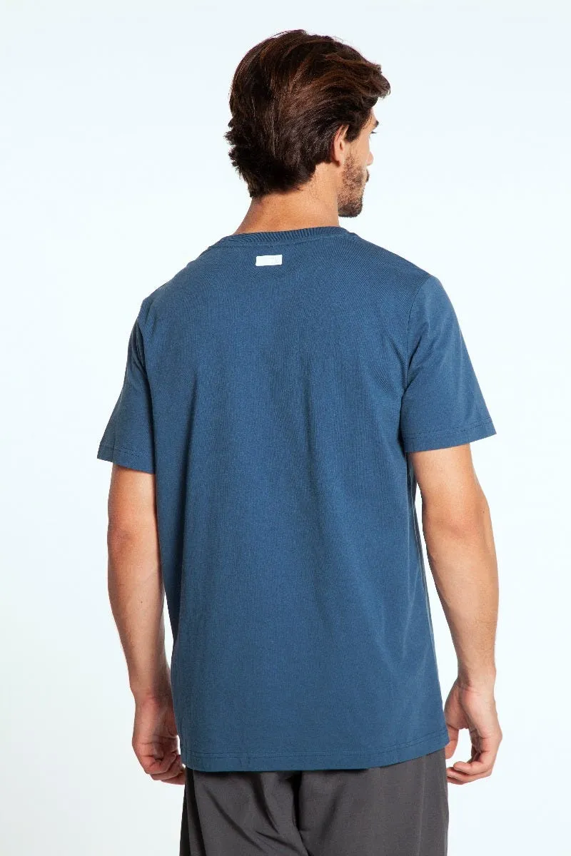 POLERA HOMBRE NEW BALANCE TSHIRT AZUL