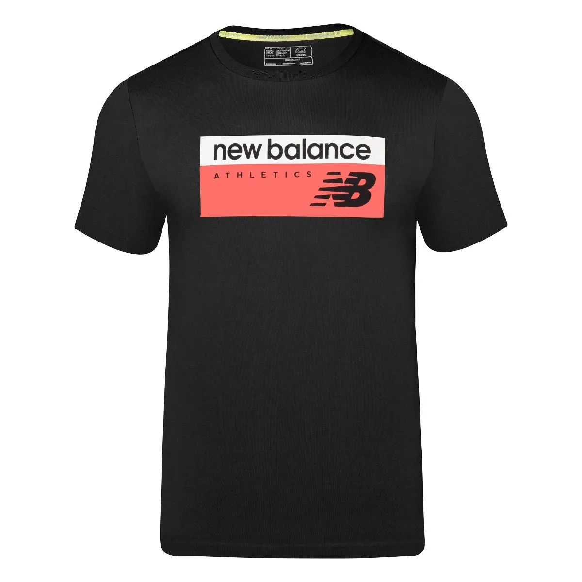 POLERA HOMBRE NEW BALANCE TSHIRT NEGRA
