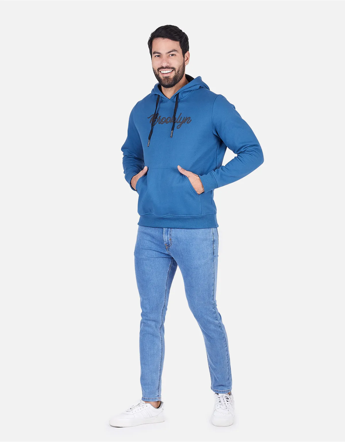 Polera regular fit azul