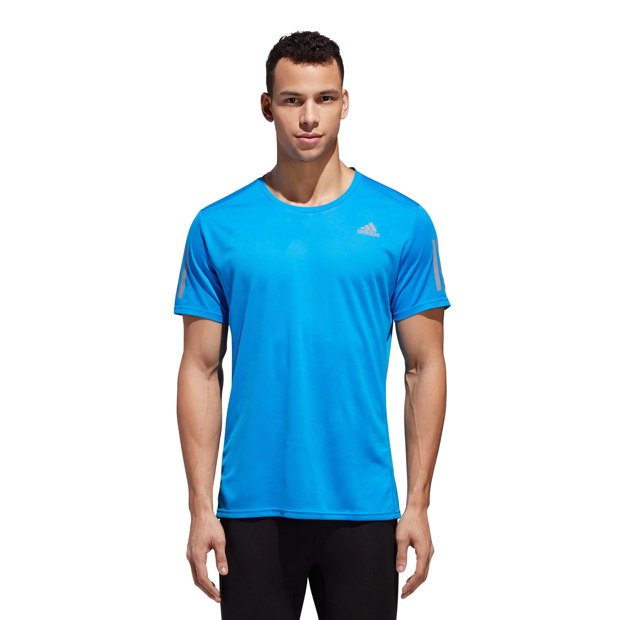 Polera Running Hombre Adidas Response Azul