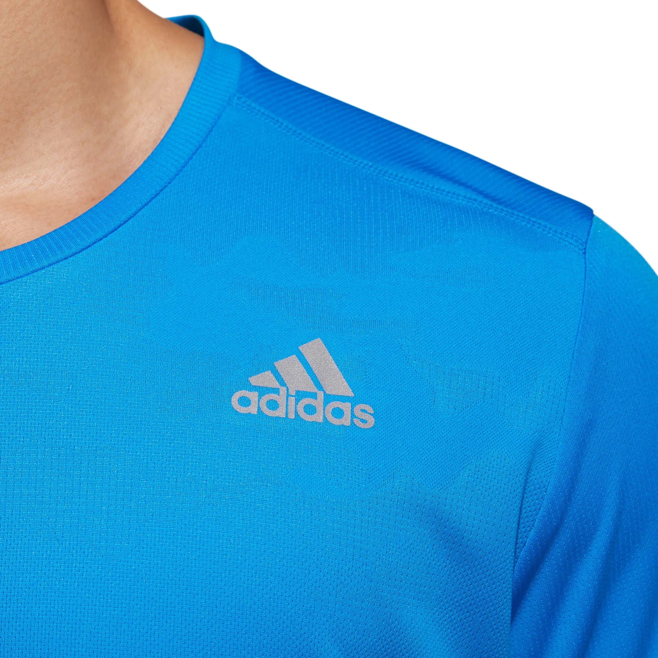 Polera Running Hombre Adidas Response Azul
