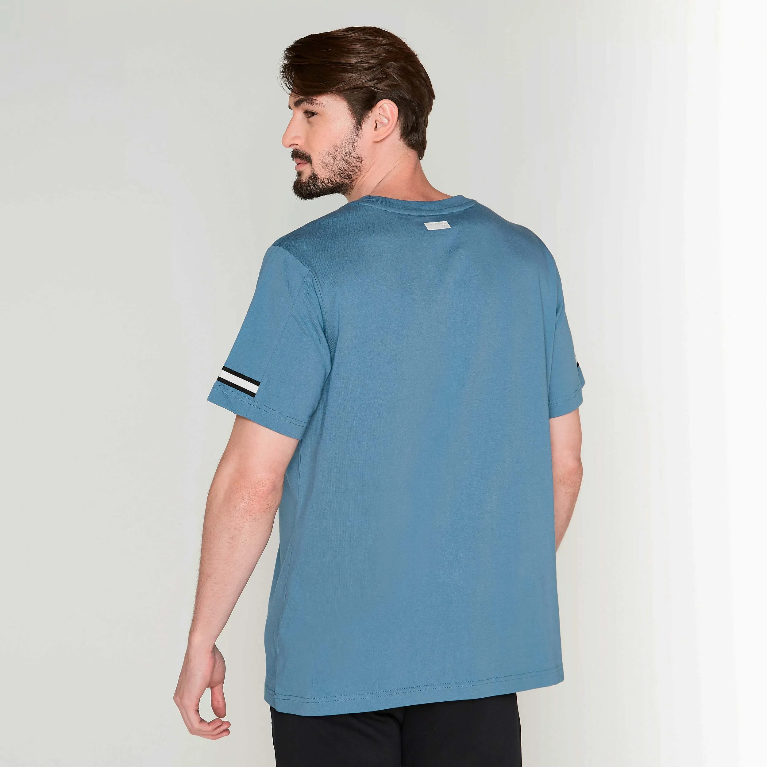 Polera Running Hombre New Balance Essentials Azul Marino