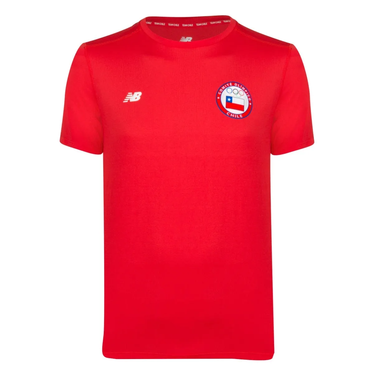 Polera Running Hombre New Balance Team Chile Roja