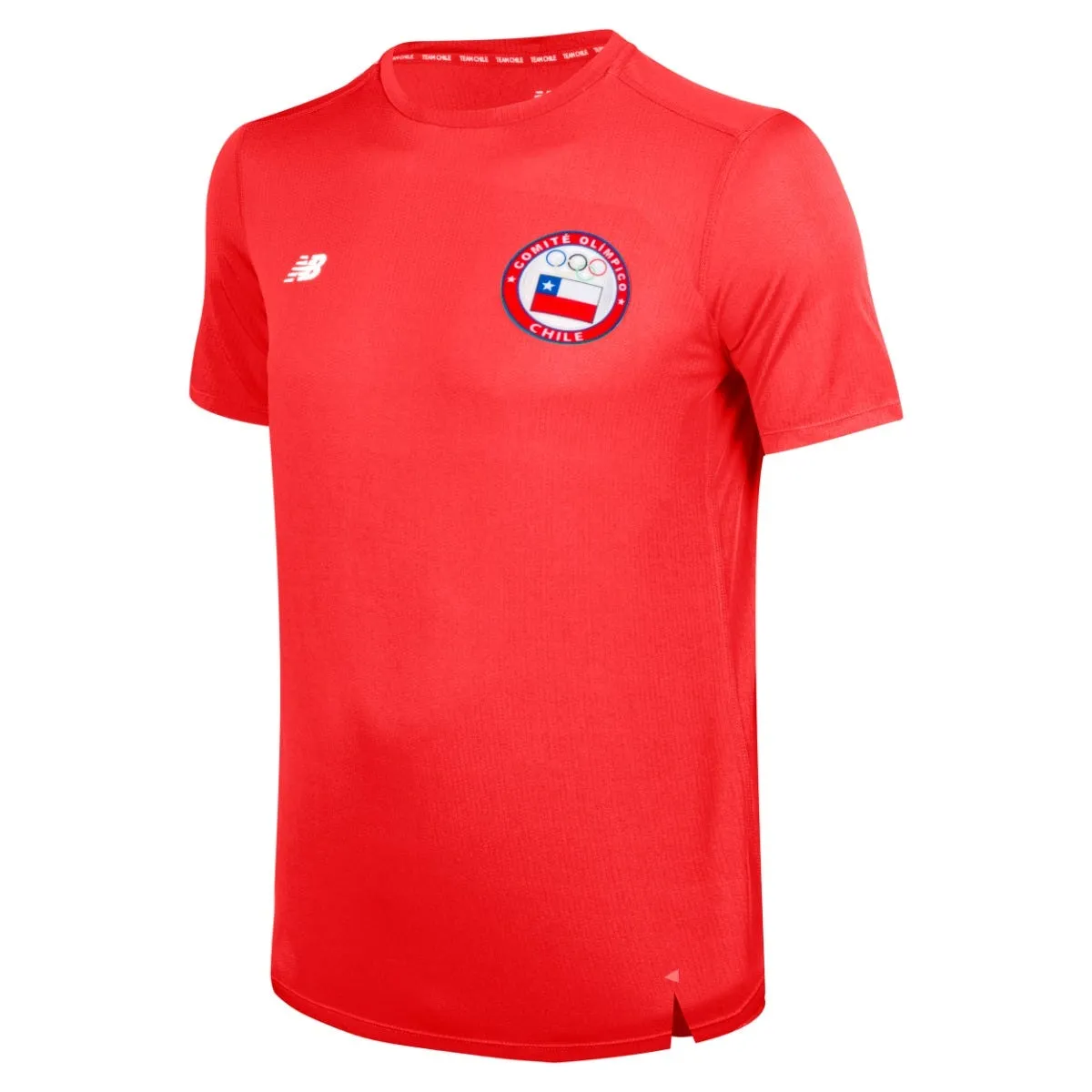 Polera Running Hombre New Balance Team Chile Roja
