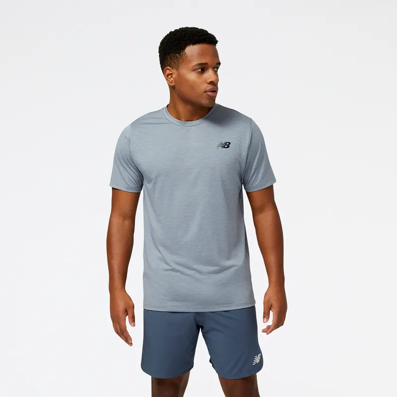 Polera Running Hombre New Balance Tenacity Gris