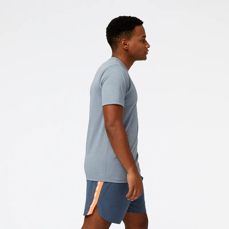 Polera Running Hombre New Balance Tenacity Gris