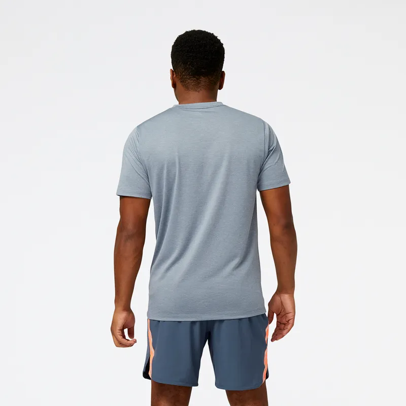 Polera Running Hombre New Balance Tenacity Gris