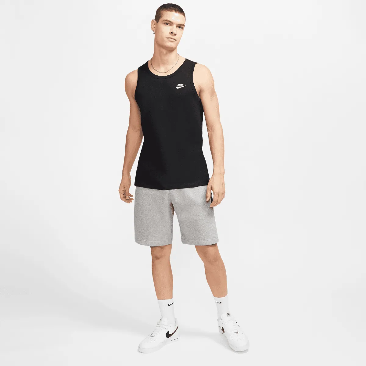 Polera Sin Mangas Running Hombre Nike Sportswear Negra