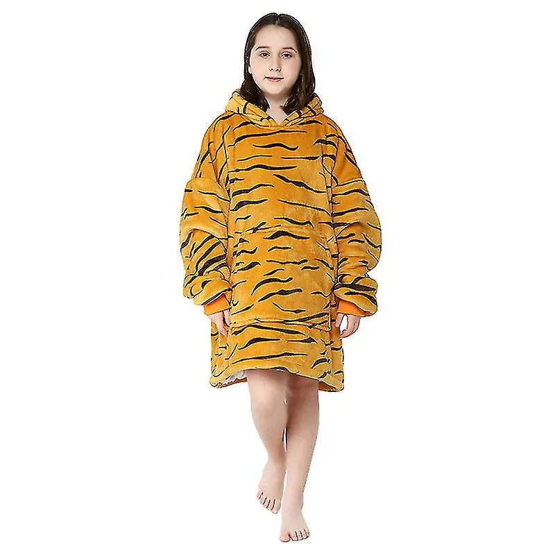 ROPA PEREZOSA IMPRESA PARA NIñOS PULLUP ABRIGO AGARRE CHAQUETA CON CAPUCHA MANTA PEREZOSA