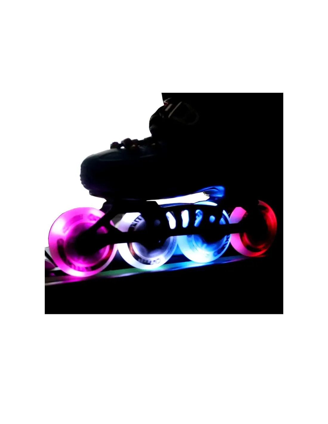 Ruedas de luces KRF Spotlight LED 70 mm 85A Azul