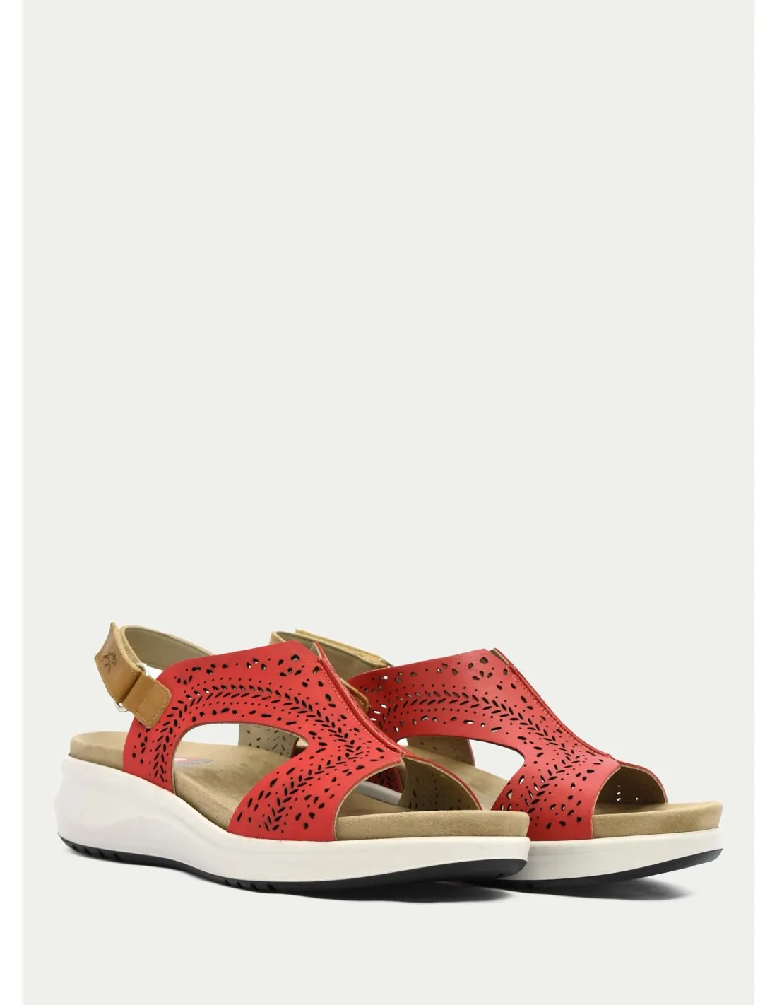 SANDALIAS FLUCHOS 1481 ROJO 