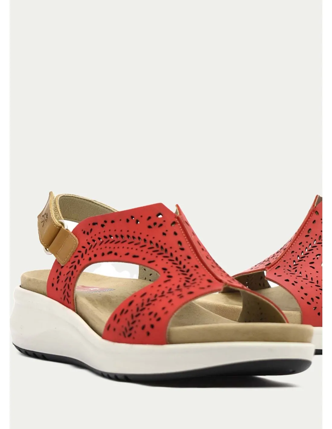 SANDALIAS FLUCHOS 1481 ROJO 