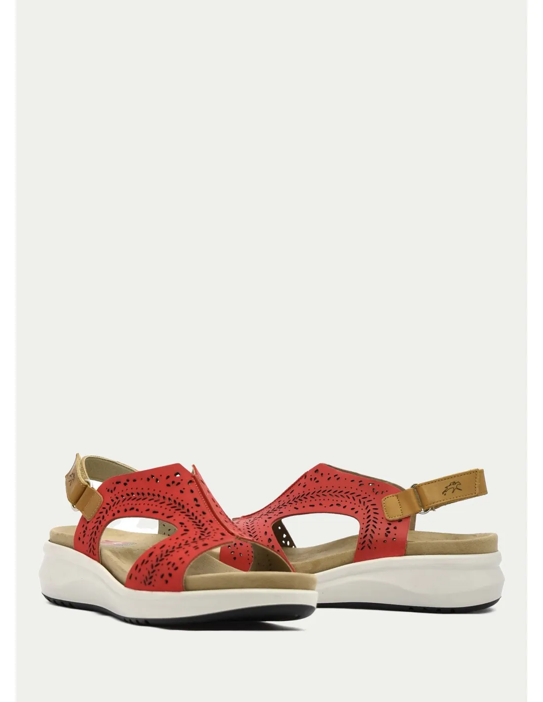 SANDALIAS FLUCHOS 1481 ROJO 