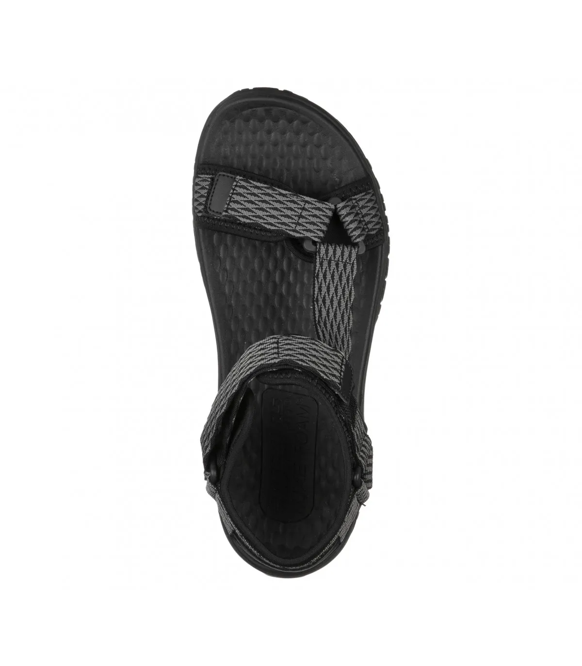 Sandalias para caballero de velcro en negro