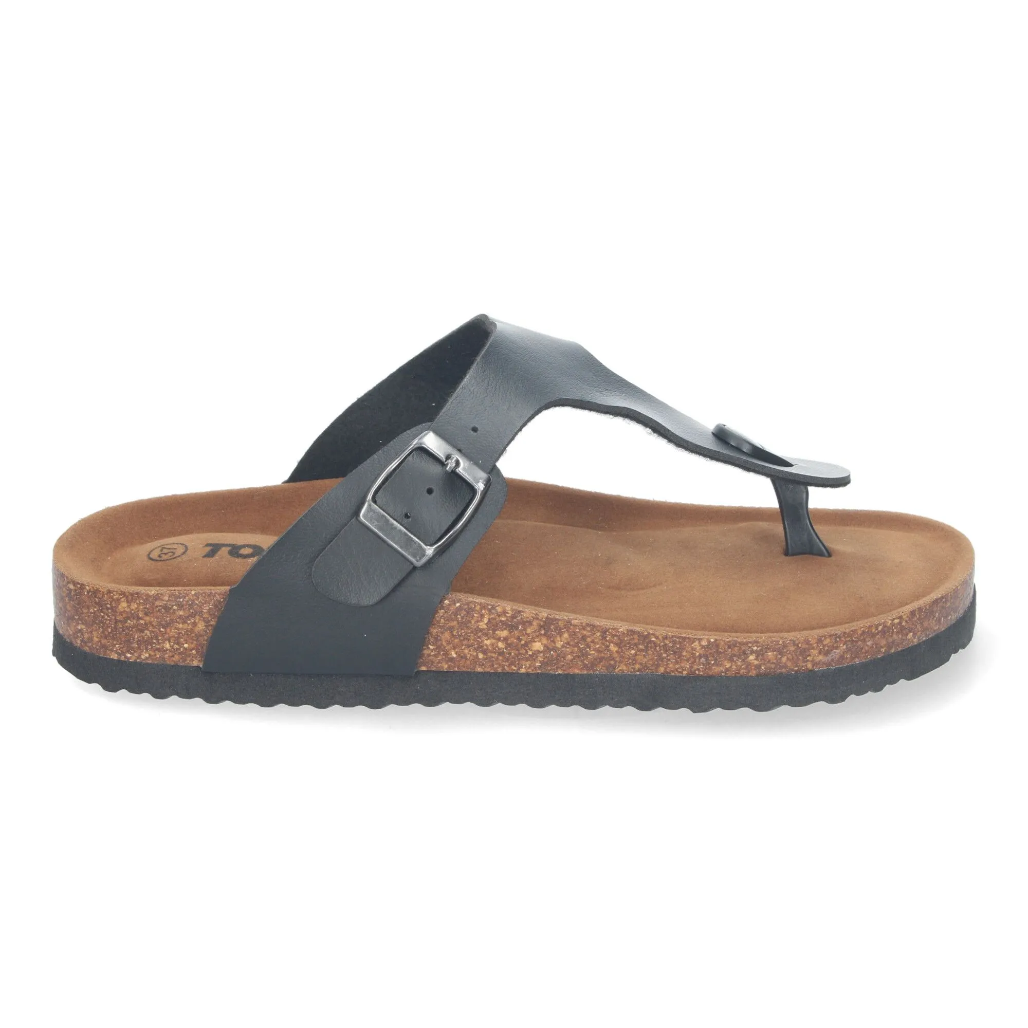 SANDALIAS PLANAS BIO CóMODAS ESCLAVA PARA MUJER COLOR NEGRO YF89