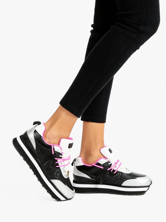 Saralòpez Deportivas con cordones y pedrería para mujer