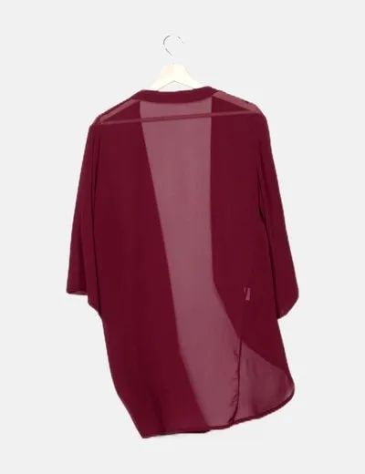 Sense Kimono fluido granate