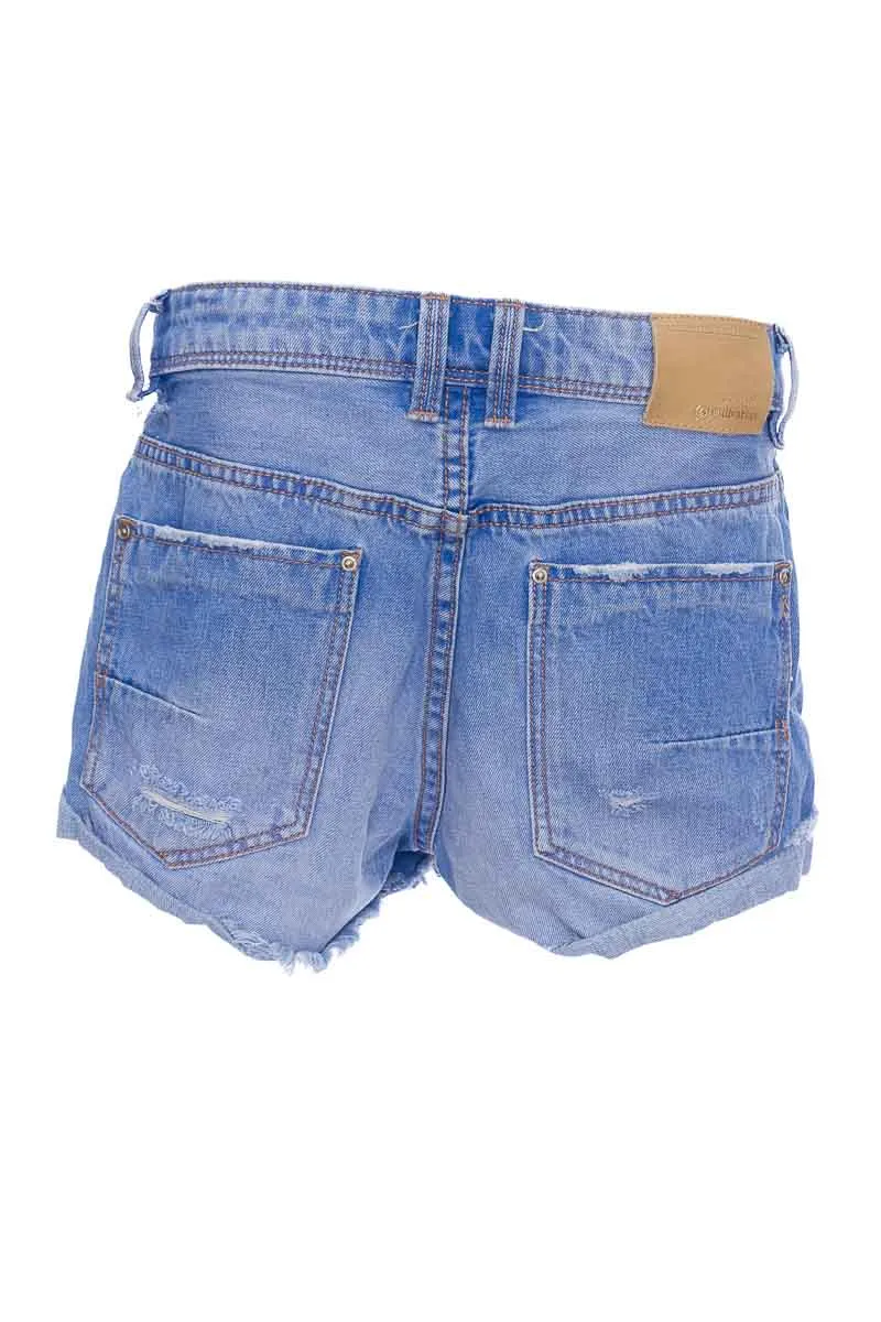 SHORT COLOR AZUL  STRADIVARIUS