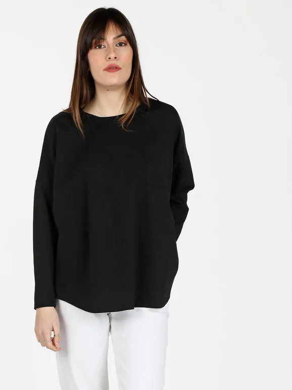 Solada Maxicamiseta oversize de mujer con bolsillo