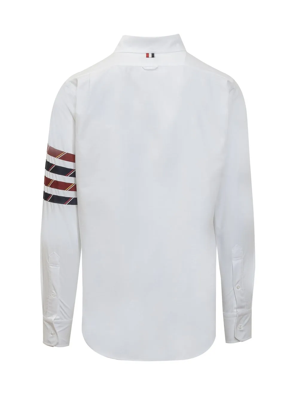 THOM BROWNE 4BAR OXFORD SHIRT IN SILK BLEND