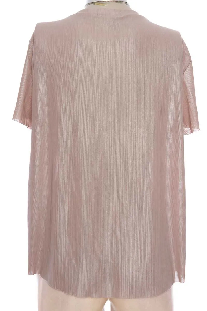 TOP / CAMISETA COLOR BEIGE  COLOR BLUE