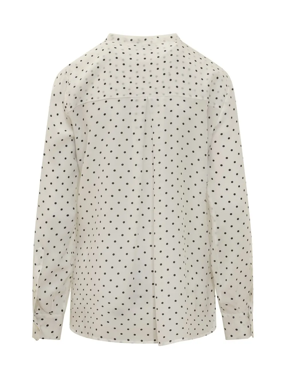 TRUE ROYAL Silk Shirt with Polka Dot Pattern