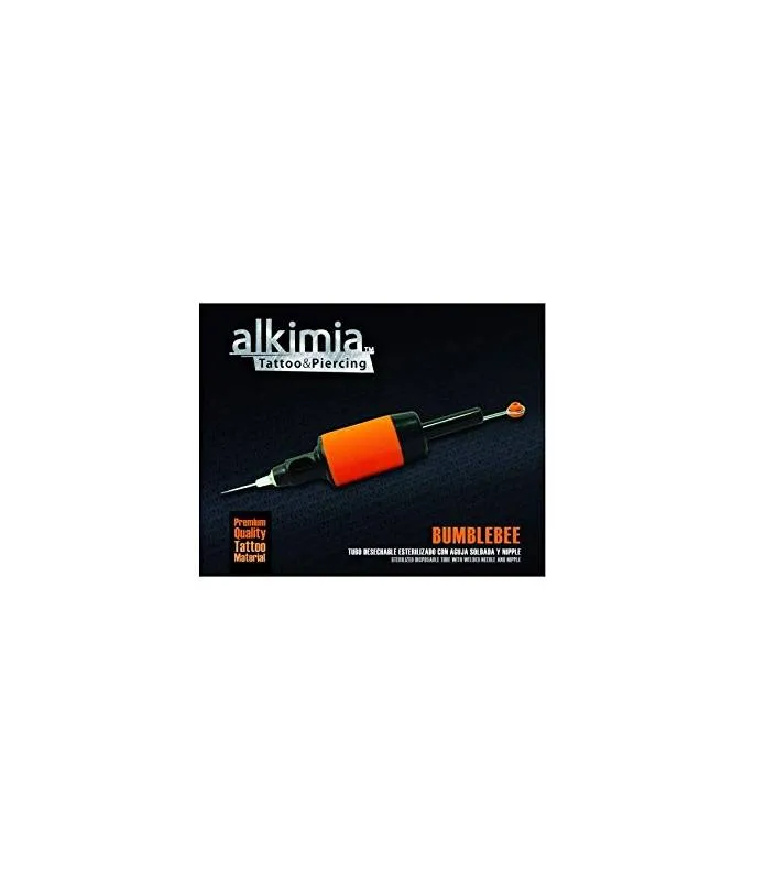 Tubo Con Aguja Desechable Esterilizado Grip Bumblebee ALKIMIA 20 UNIDADES