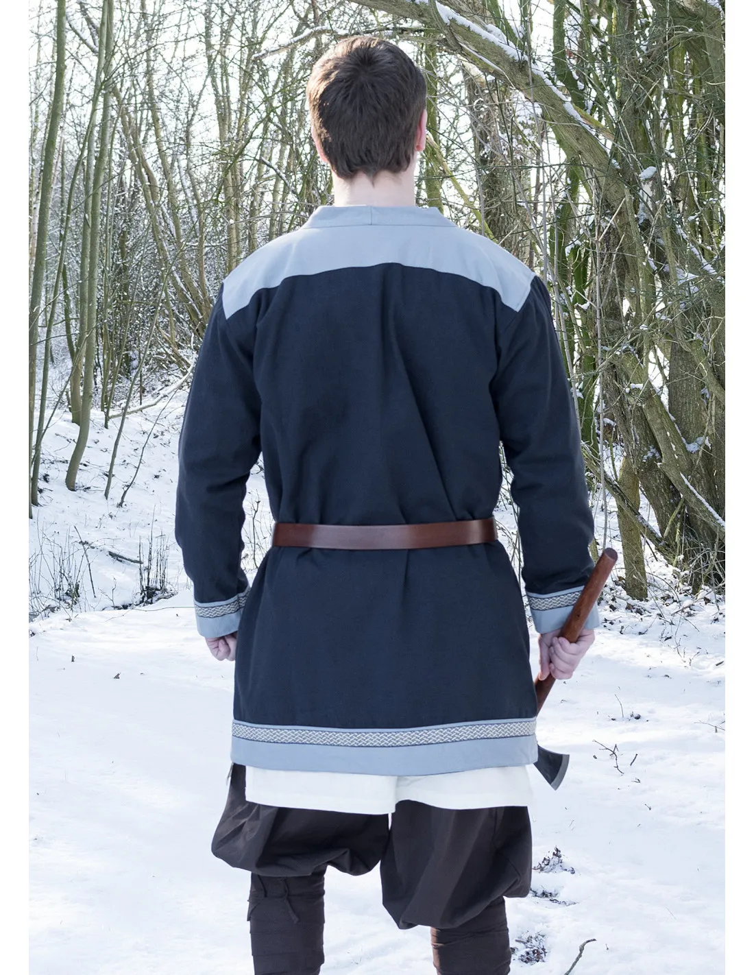 Túnica Vikinga Klappenrock Bjorn en color azul