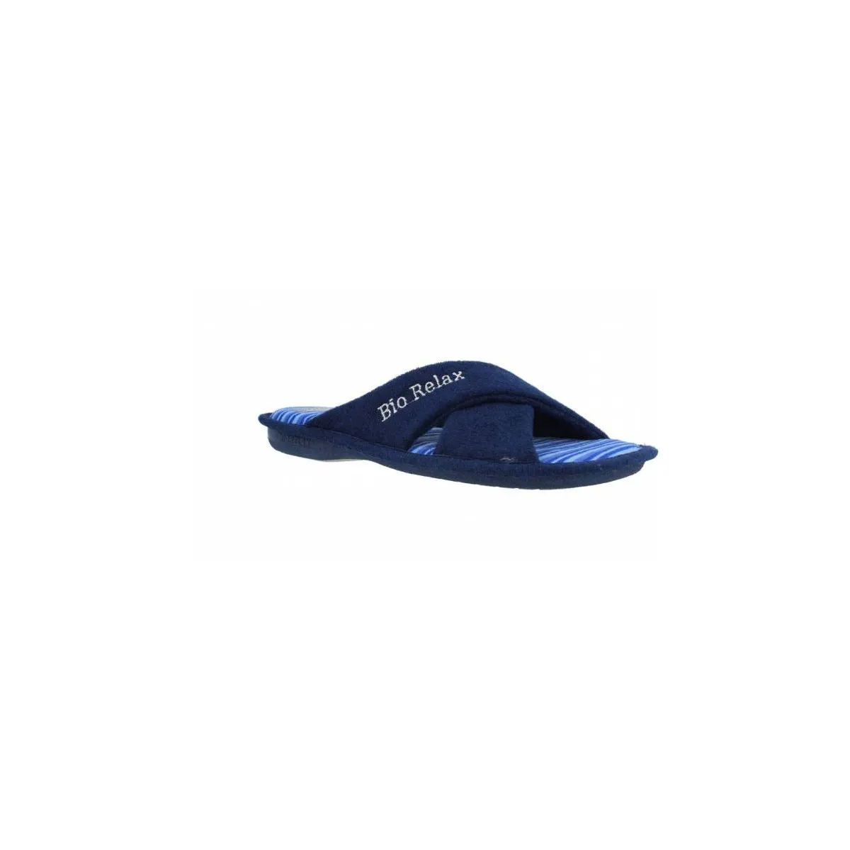 Zapatilla de casa Antideslizantes Cosdam Biorelax abierta cruzada hombre, gris 1432
