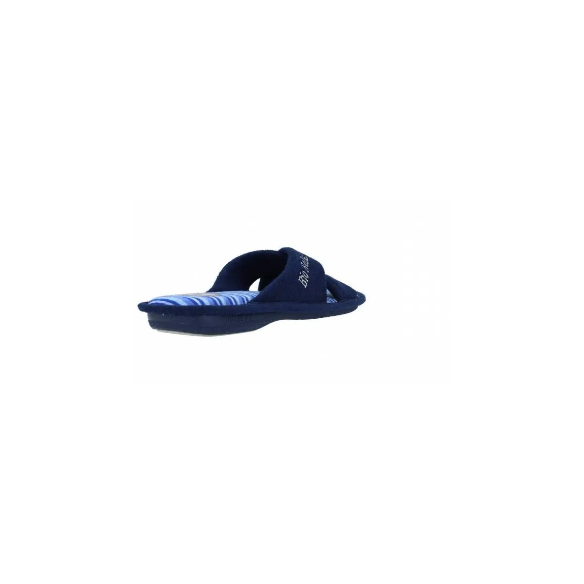 Zapatilla de casa Antideslizantes Cosdam Biorelax abierta cruzada hombre, gris 1432