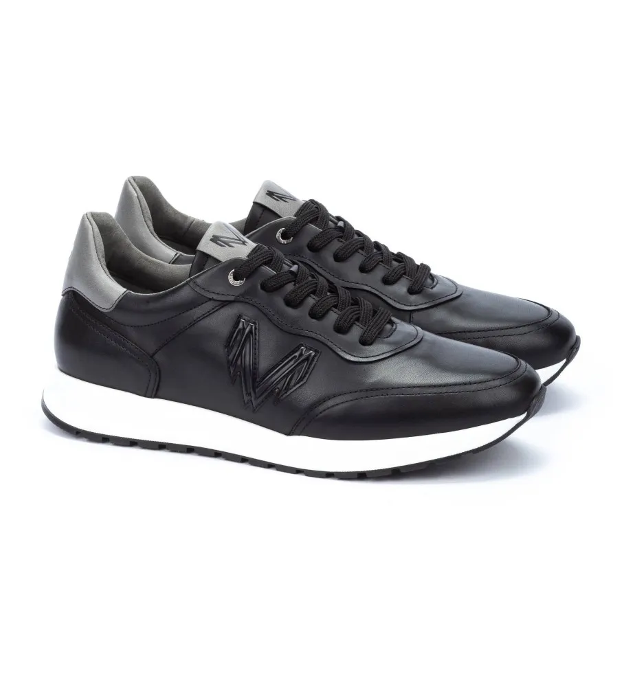Zapatillas de piel Brookline negro