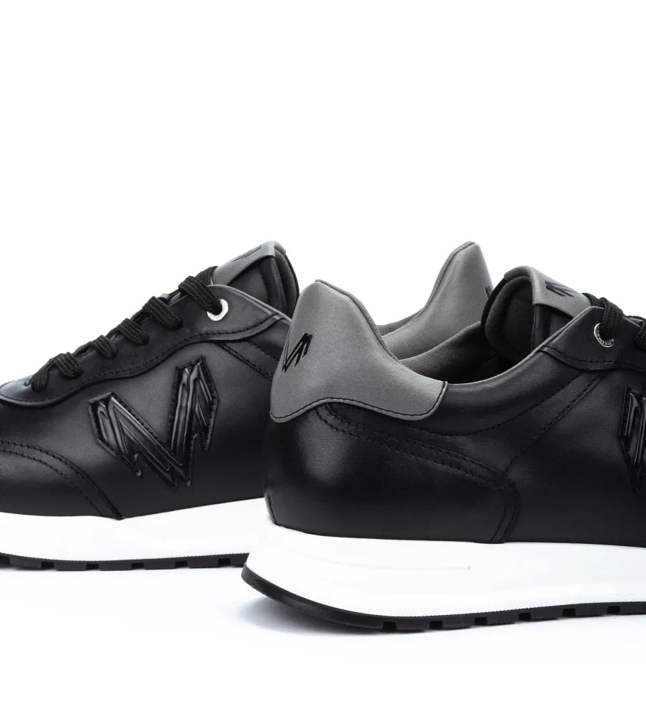 Zapatillas de piel Brookline negro