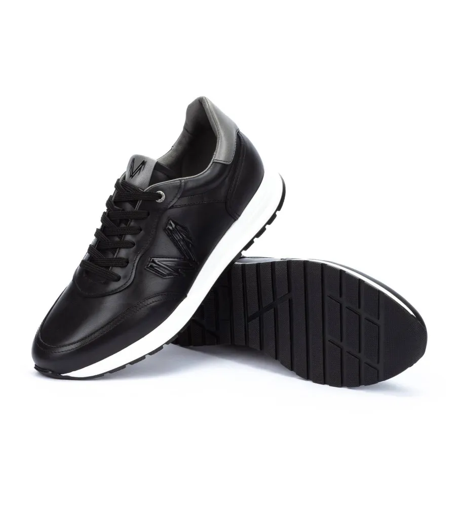 Zapatillas de piel Brookline negro
