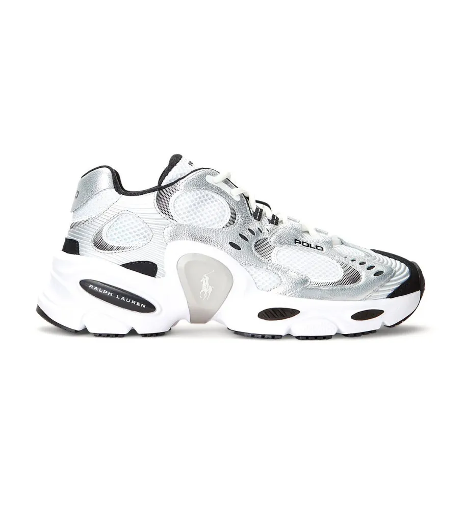 Zapatillas de piel Metallic blanco