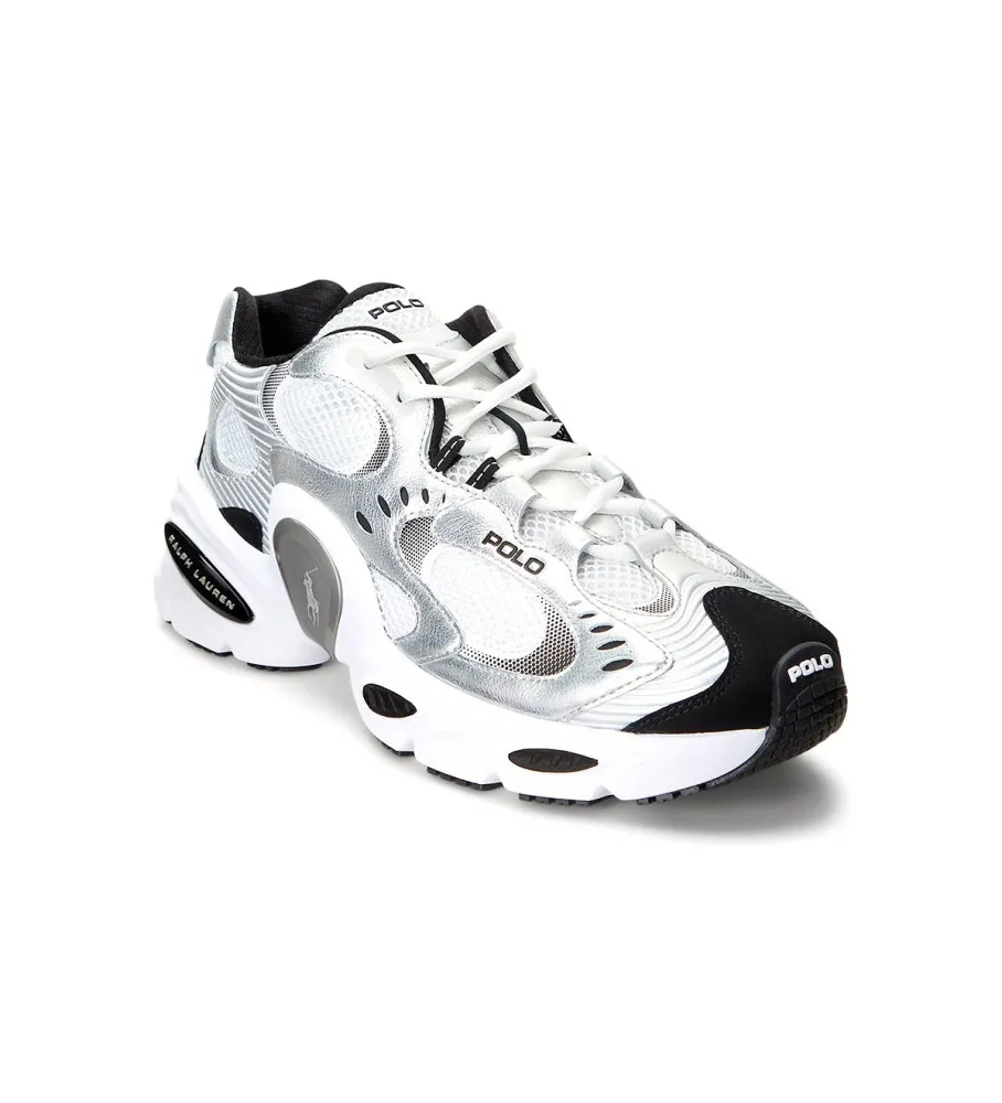 Zapatillas de piel Metallic blanco