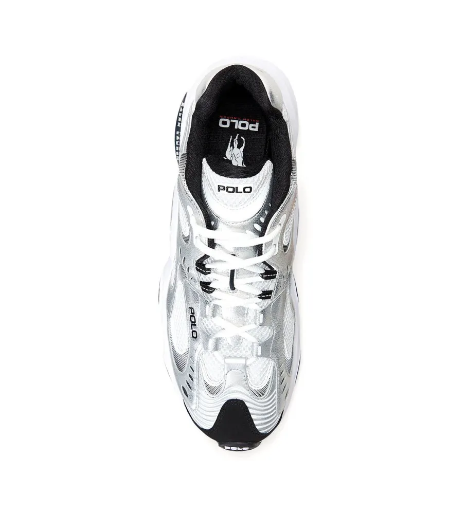 Zapatillas de piel Metallic blanco