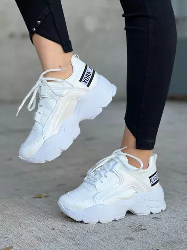 Zapatillas Mujer Base Comoda Livianas Moda Urbanas Emma