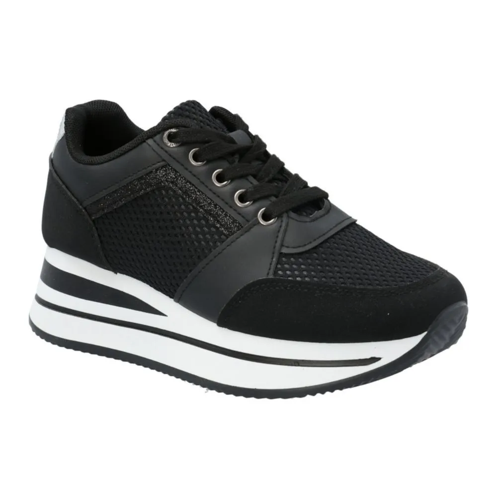 Zapatillas Urbanas Hush Puppies Para Mujer Chica Negro