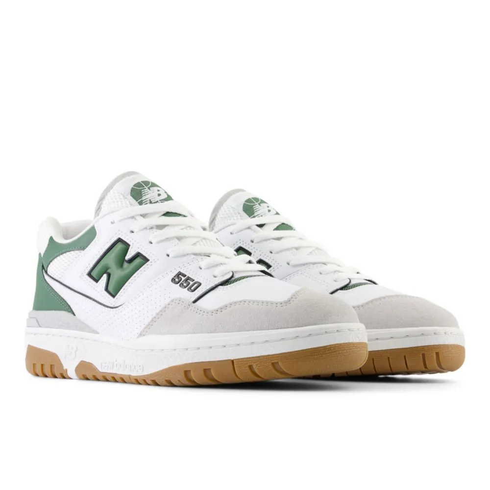 Zapatillas Urbanas New Balance Para Mujer Bb550Esb Blanco