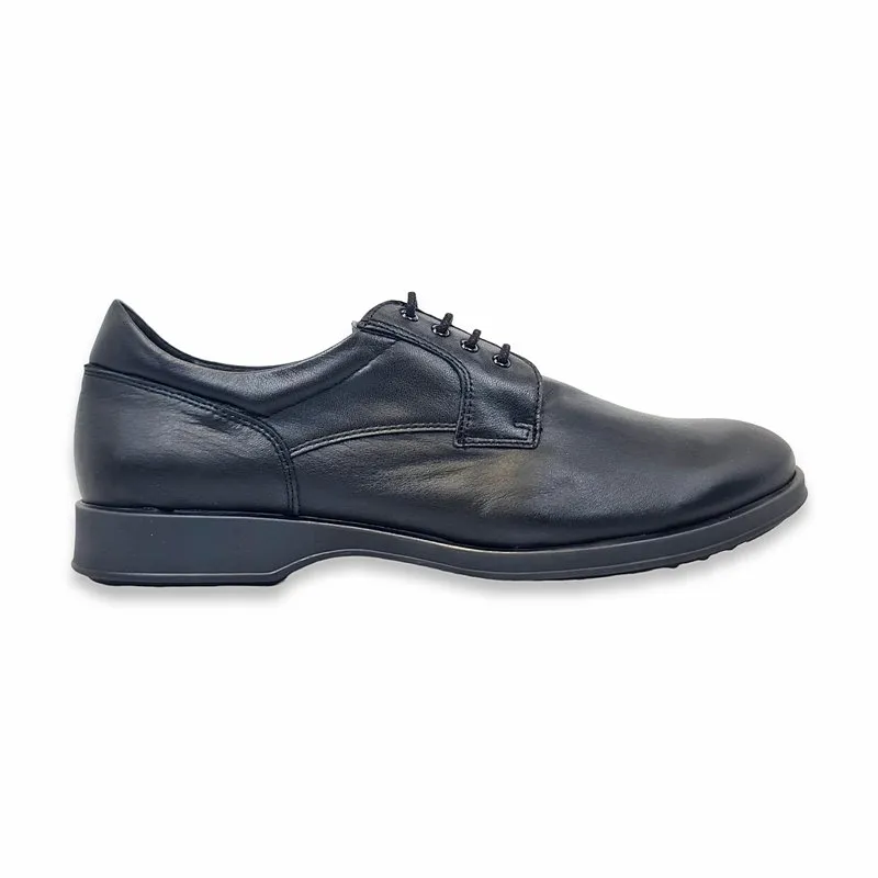 Zapatos Para Diabeticos Hombre Piel Napa Suela Antideslizante Y Plantilla Extraible 7705 Negro, de Comodosan