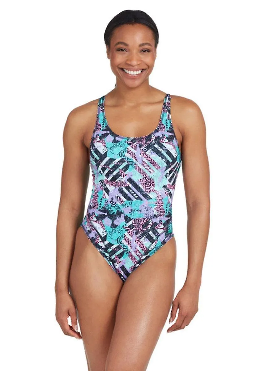 ZOGGS MASTER BACK SWIMSUIT  BREAKAWAY PRINT  GIRLS