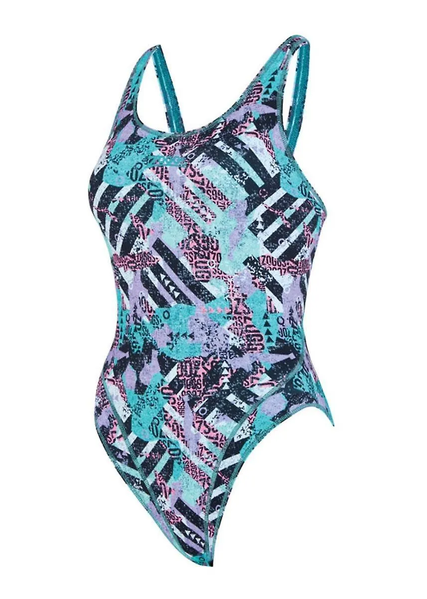 ZOGGS MASTER BACK SWIMSUIT  BREAKAWAY PRINT  GIRLS