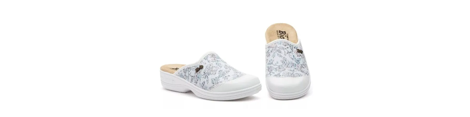 ZUECOS CÓMODOS MUJER BLANCOS MOD. MINERVA