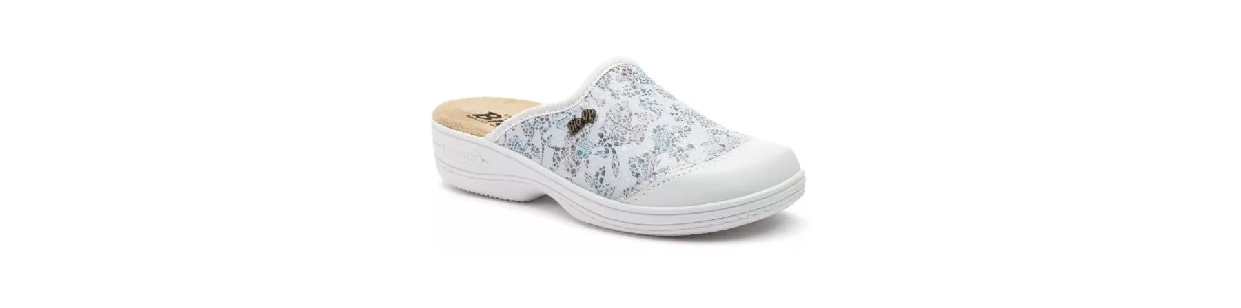 ZUECOS CÓMODOS MUJER BLANCOS MOD. MINERVA